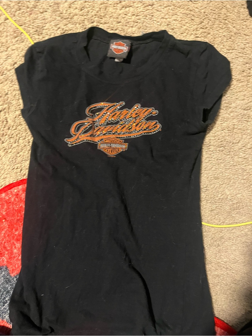 Women’s size medium bedazzled Harley Davidson top